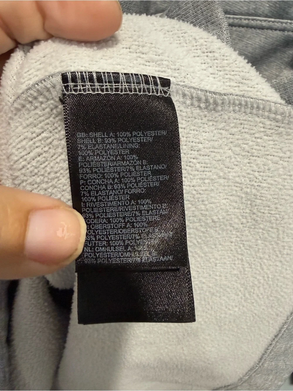 The North Face Men’s Large Gray 1/4 Zip Pullover Fleece Jacket